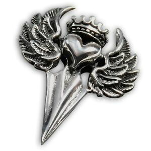 �y���������z�l�b�N���X�@�X�e�����X�X�`�[���E�C���O�n�[�g�N���E���b�h�N���_�Z���e�B�b�Npendentif acier inox cur aile couronne flche claddagh amour celtic argent