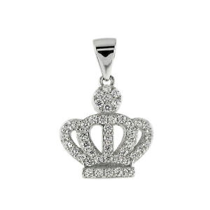 yzlbNX@X^[OVo[NEpbhfemmes en argent sterling 925 pav couronne 06cm pendentif