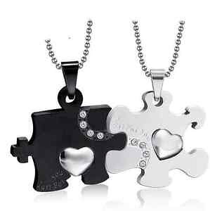 yzlbNX@pYNI[hicollana coppia collane puzzle cuore uomo donna fidanzati ciondolo paio spezzato