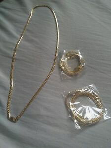 �y���������z�l�b�N���X�@���b�L�o�b�`lot de 2 chaines vintage plaqu or, longueur 60cm 1 autre moiti prix