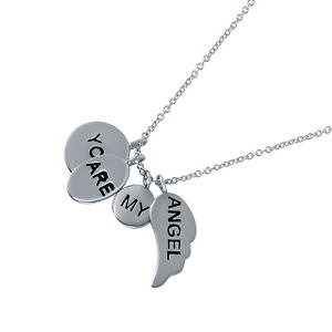 �y���������z�l�b�N���X�@�X�^�[�����O�V���o�[�l�b�N���X�}�C�G���W�F���y���_���gargent sterling collier w you are mon ange pendentifbreloque