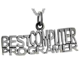 【送料無料】ネックレス　スターリングシルバーコンピュータープログラマーargent sterling meilleur ordinateur programmeur mot pendentif