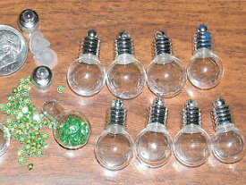 【送料無料】ネックレス　バッチラウンドガラスペンダントチューブボトルバイアル50 gante lot verre rond tube pendentif bouteilles flacons breloque