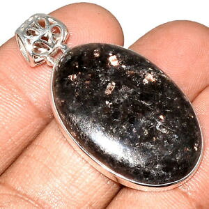 �y���������z�l�b�N���X�@�}�E���gpendentif nuummite vritable monture argent 925 rare ref 0299