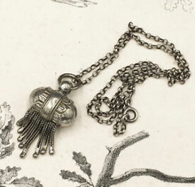 【送料無料】ネックレス　ネックレスペンダントソリッドシルバービクトリアソリッドシルバーcollier pendentif argent massif xix victorian solid silver pendant 19thc