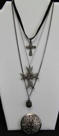 【送料無料】ネックレス　クロスペンダントグラムバッチlot de 4 bijoux en argent filigramme 2 croix 2 pendentifs 57 grammes b1975