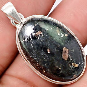 �y���������z�l�b�N���X�@�}�E���gpendentif nuummite vritable monture argent 925 rare ref 1680