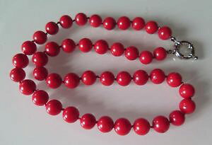�y���������z�l�b�N���X�@�l�b�N���Xcollier corail rouge 49cm et 10mm