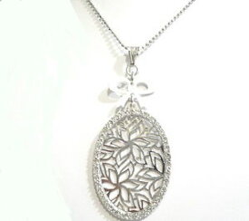 【送料無料】ネックレス　シルバーミシンペンダントネックレスcollier en argent 925 pendentif perfor