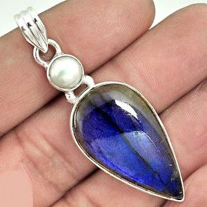 yzlbNX@y_g}EgVo[p[pendentif protection labradorite et perle de culture monture argent 925 ref 5807