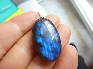 �y���������z�l�b�N���X�@���[sublime pendentif labradorite 63,5 cts avec lacet coton cire 5909