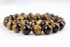 �y���������z�l�b�N���X�@�^�C�K�[�A�C�l�b�N���X�p�[���A�C�u���E��12mm il de tigre collier 12 mm oeil perles main nou marron