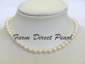 �y���������z�l�b�N���X�@�X�g�����h�l�b�N���X457cm vritable 78mm rond blanc strand collier de perles culture deau douce