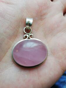 yzlbNX@\bhVo[J{VsNNH[cy_gancien pendentif ovale en argent massif et cabochon quartz rose