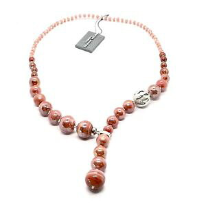 【送料無料】ネックレス ベネチアコンディムラノロッソベージュcollana antica murrina venezia con vetro di murano rosso beige arancio co888a25