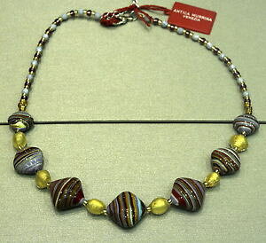 �y���������z�l�b�N���X�@���F�l�`�A�����[�mantica murrina venezia originale vetro murano collana multicolr co900a19