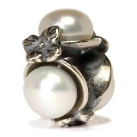 【送料無料】ネックレス　トリプルパールホワイトペルラビアンカauthentic trollbead triple pearl, white tagbe00094 tripla perla bianca
