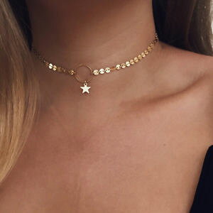 �y���������z�l�b�N���X�@�l�b�N���X�S�[���h���[�has fr25736 collier ras du cou etoiles delicat femmes a la mode dor sautoirs co