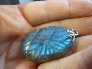 �y���������z�l�b�N���X�@�y���_���gpendentif protection labradorite ref 7159