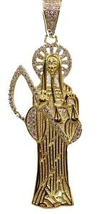 yzlbNX@T^X^[OVo[S[hbLsanta muerte grim reapear sainte death 925 argent sterling plaqu or avec