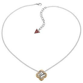 【送料無料】ネックレス　クリップクランプペンダントシルバーguess collier collier avec pendentif ubn21102 argent