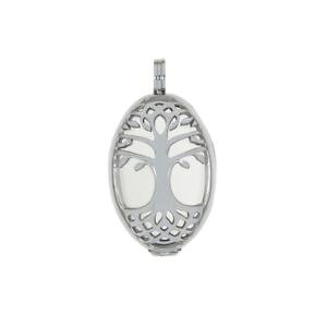 �y���������z�l�b�N���X�@�c���[�X�e�����Xaura pendentif arbre de la vie l 4cm ensemble en acier inoxydable avec