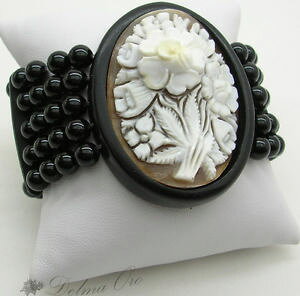 �y���������z�l�b�N���X�@�I�j�L�Xbracciale cammeo sardonico onice agrp 042 n 12