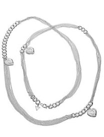 【送料無料】ネックレス　クリップクランプペンダントシルバーguess collier collier avec pendentif ubn41005 argent