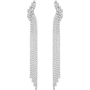 �y���������z�l�b�N���X�@�X�����t�X�L�[�r�A���R�h�i�C�������Oorecchini swarovski fit fazzoletto pendenti bianco donna 5409450 earrings lunghi