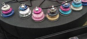 yzlbNX@lbNXouob`lot de 10 colliers bulle de verre