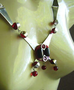 �y���������z�l�b�N���X�@�r���e�[�W�N�����vjm2 authentique vintage 70s collier metal argente