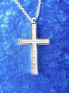 yzlbNX@XtXL[NXNXJ[magnifique collier avec pendentif __swarovski__ croix __ croix __