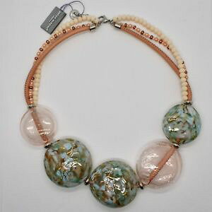 �y���������z�l�b�N���X�@�x�l�`�A�R���f�B�����[�mcollana antica murrina venezia con dischi grandi di vetro di murano coa75a03