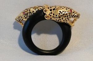 �y���������z�l�b�N���X�@�_�u���X�J�[�t�^�C�K�[�X�s�������O�H1991 broche anneau de foulard double tigres signe f m identifier