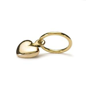 �y���������z�l�b�N���X�@�~�j�n�[�g�S�[���h�~�j�N�I�[���I��authentic trollbead mini heart, gold 21820 mini cuore, oro