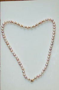 �y���������z�l�b�N���X�@�\���b�hk�S�[���h�N���b�vcollier de perles de culture et or massif 18k poinconne