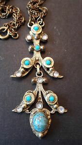 �y���������z�l�b�N���X�@�J���[���B���e�[�W�w�����[sublime collier vintage sign henry perrichon, annes 50