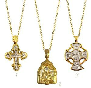 yzlbNX@VAVo[S[hob`NX}hiACR_lot de 3 russe argent plaqu or crucifix croix amp; madonna et enfant icon mdaille