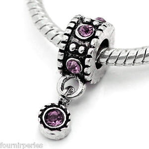 �y���������z�l�b�N���X�@�y���_���g�u���X���b�g50 pendentifs fp charms strass violet motif pr bracelet charms 21x10mm k00272