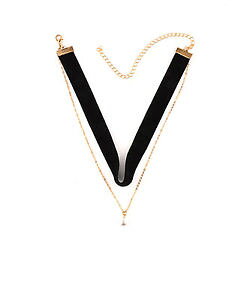 yzlbNX@xxbglbNp[ubNX^[Nbv{w~Acollier plastron bohme ras de cou velours noir perle star