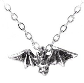 【送料無料】ネックレス　スズダイキスkiss of the night tain battant au vent chauvesouris vampire pendentif