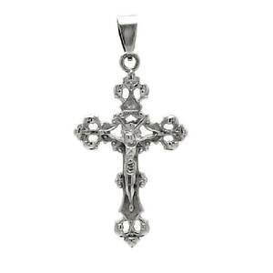 �y���������z�l�b�N���X�@�X�e�����X�X�`�[���N���X�C�G�X�p�[���{�[���`�F�[��acier inoxydable croix crucifix wpendentif jsus, gratuit perle ball chain