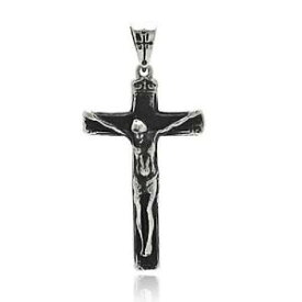 【送料無料】ネックレス　ボールチェーンステンレススチールクロスacier inoxydable crucifix cross pendant, gratuit ball chain