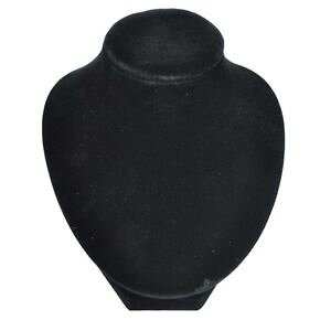 �y���������z�l�b�N���X�@�u���b�N�x���x�b�g�y���_���g5xpresentoir de collier et pendentif en velours noir m9r1
