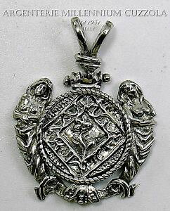 �y���������z�l�b�N���X�@�V���[�k�A���W�F���g�}�O�iciondolo sirene argento collana talismani pitagora magna grecia amuleti fortuna