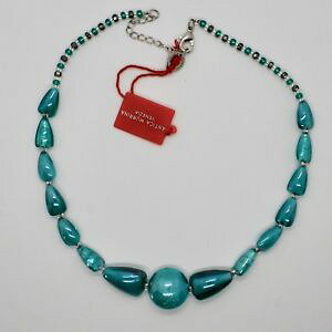 �y���������z�l�b�N���X�@�x�l�`�A�R���f�B�����m�u���Rcollana antica murrina venezia con vetro di murano turchese blu co896a59