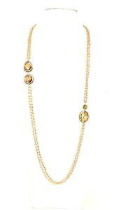 �y���������z�l�b�N���X�@�A�[�g�h��sodini collana lunga a 2 fili con cristalli ambra e strass art 930114d don