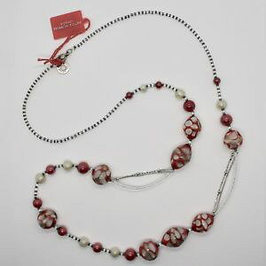 yzlbNX@xl`ARfBmb\x[Wcollana antica murrina venezia con vetro di murano rosso beige sabbia coa09a31
