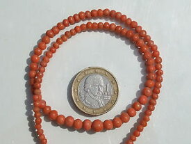 【送料無料】ネックレス　ネックレスコーラルlgbeau collier ancien xixme avec perle en corail fermoir or 18k 750 lg 40cm