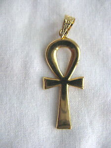 �y���������z�l�b�N���X�@���C�tk�C�G���[�S�[���h�y���_���g�L�[�G�W�v�gankh egyptien cl of life 18k or jaune pendentif 41cm long par order